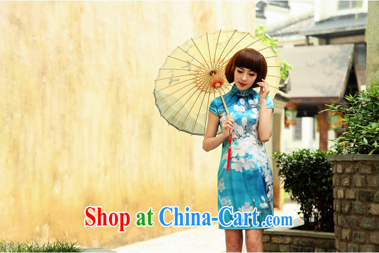 Birds love lightly, Colombia in 2015, the new improved stylish short Silk Cheongsam QD 503 figure - pre-sale 7 days XXL pictures, price, brand platters! Elections are good character, the national distribution, so why buy now enjoy more preferential! Health