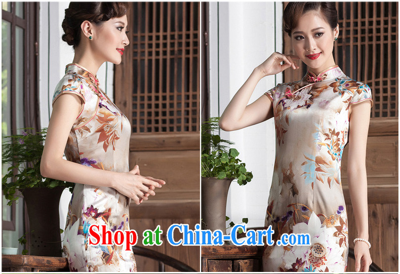 Yin Yue NARS summer 2014 New Beauty short stylish dresses skirt high-end heavy silk, dresses picture color XL pictures, price, brand platters! Elections are good character, the national distribution, so why buy now enjoy more preferential! Health