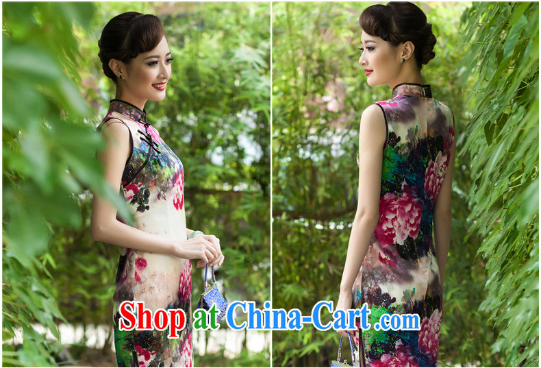 Summer 2014 new, heavy silk, long cheongsam banquet stamp duty high-end female cheongsam dress evening gown picture color XXL pictures, price, brand platters! Elections are good character, the national distribution, so why buy now enjoy more preferential! Health