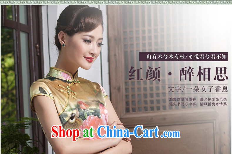 Royal Seal Yin Yue 2014 Chinese traditional Silk stamp beauty dresses the stylish upmarket sauna Silk Cheongsam dress picture color S pictures, price, brand platters! Elections are good character, the national distribution, so why buy now enjoy more preferential! Health