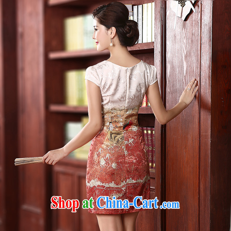 The CYD HO Kwun Tong' dependency of 2015 summer dresses stylish and improved the collar beauty style dress suit XXL, Sau looked Tang, shopping on the Internet