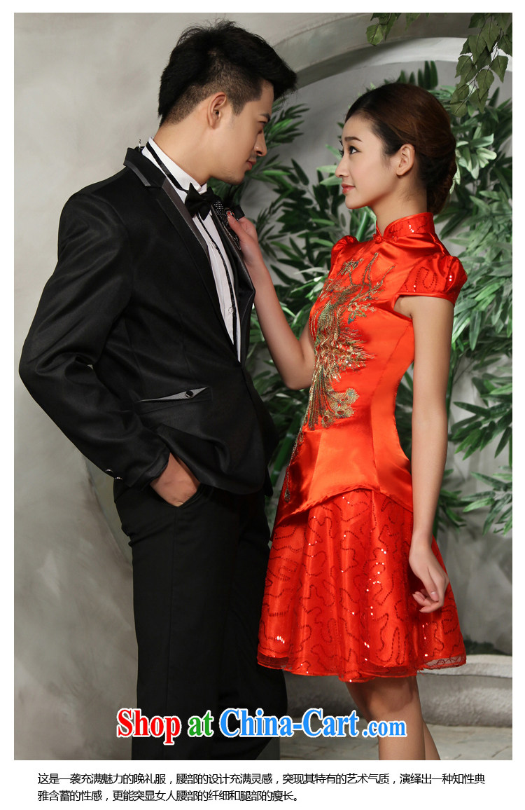 Rain is still clothing and stylish bride toast wedding dresses Chinese refined and elegant short cheongsam, qipao for QP 522 red M pictures, price, brand platters! Elections are good character, the national distribution, so why buy now enjoy more preferential! Health