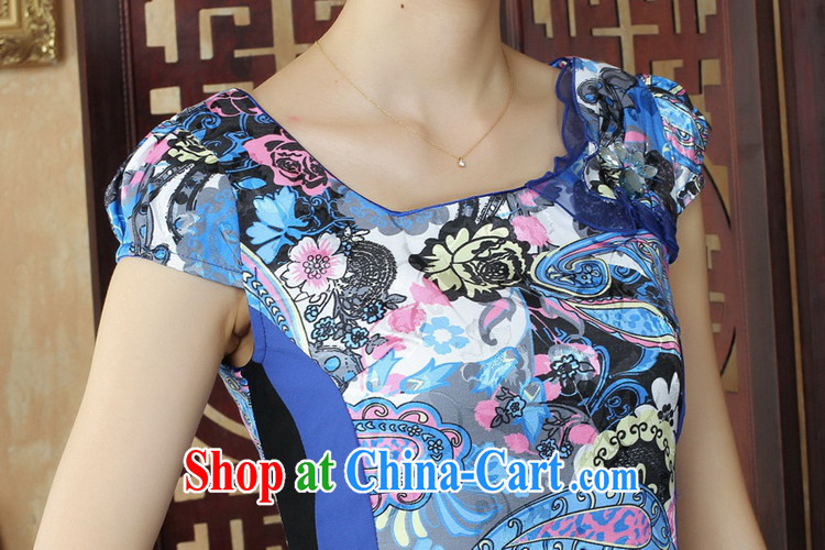 In accordance with the situation in summer 2015 China wind round-collar stamp duty Beauty Fashion cheongsam dress LGD/D 0246 #picture color L pictures, price, brand platters! Elections are good character, the national distribution, so why buy now enjoy more preferential! Health