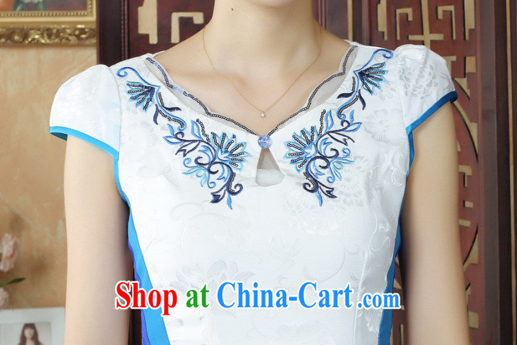 Take the cheongsam dress summer antique Chinese Chinese qipao dress summer improved graphics thin daily fashion dresses dress 5 white L pictures, price, brand platters! Elections are good character, the national distribution, so why buy now enjoy more preferential! Health