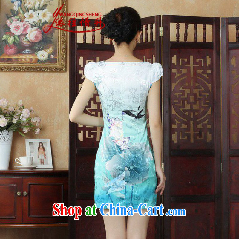 In accordance with the situation in summer 2015 New Round-cut stamp duty cultivating cheongsam dress LGD/D 0239 #picture color 2 XL, in accordance with the situation, and, on-line shopping