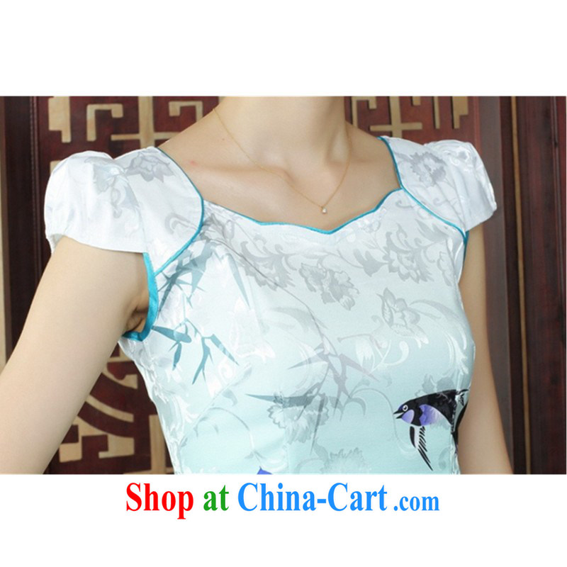In accordance with the situation in summer 2015 New Round-cut stamp duty cultivating cheongsam dress LGD/D 0239 #picture color 2 XL, in accordance with the situation, and, on-line shopping