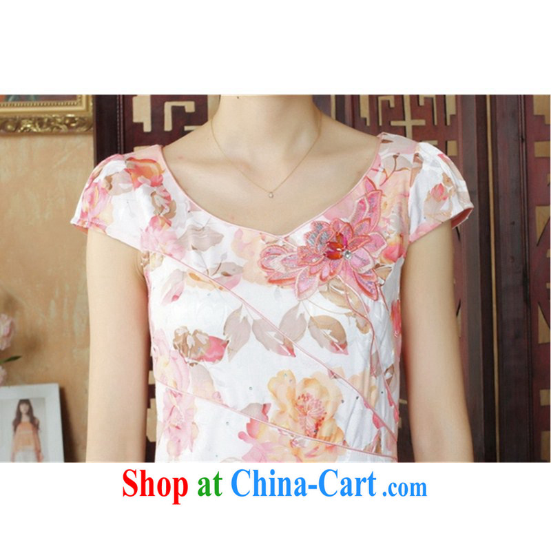 In accordance with the conditions in summer and stylish new products round-cut stamp duty cultivating cheongsam dress LGD/D 0236 #picture color 2 XL, in accordance with the situation, and, on-line shopping