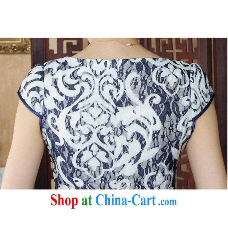 In accordance with the conditions in summer and stylish new V stamp duty for cultivating cheongsam dress LGD/D 0233 #picture color 2 XL, in accordance with the situation, and, online shopping