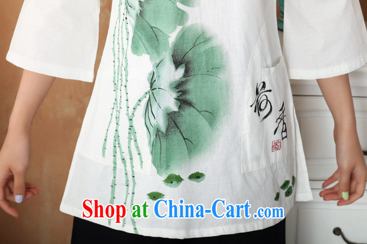 And Jing Ge female Tang Women's clothes summer T-shirt, for a tight hand-painted cotton the Chinese Han-female improvement - 2 Hong Kong I should be grateful if you 3 XL pictures, price, brand platters! Elections are good character, the national distribution, so why buy now enjoy more preferential! Health