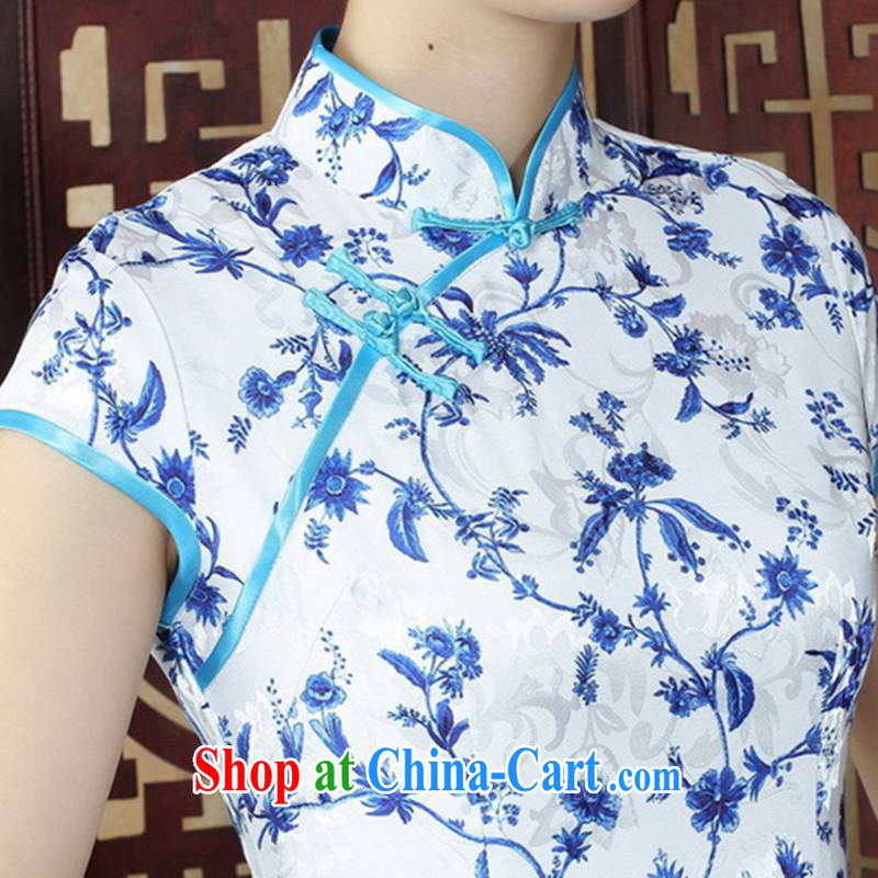 In accordance with the conditions and in summer and stylish new products ladies' robes, for the hard-pressed stamp duty cultivating Chinese qipao LGD/D 0249 #picture color 2 XL, in accordance with the situation, and, on-line shopping