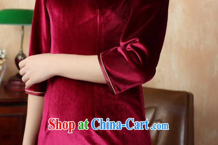 In accordance with the situation in autumn new Pure color-7 beauty cuff Kim wool Chinese qipao LGD/T 0001# black 3 XL pictures, price, brand platters! Elections are good character, the national distribution, so why buy now enjoy more preferential! Health