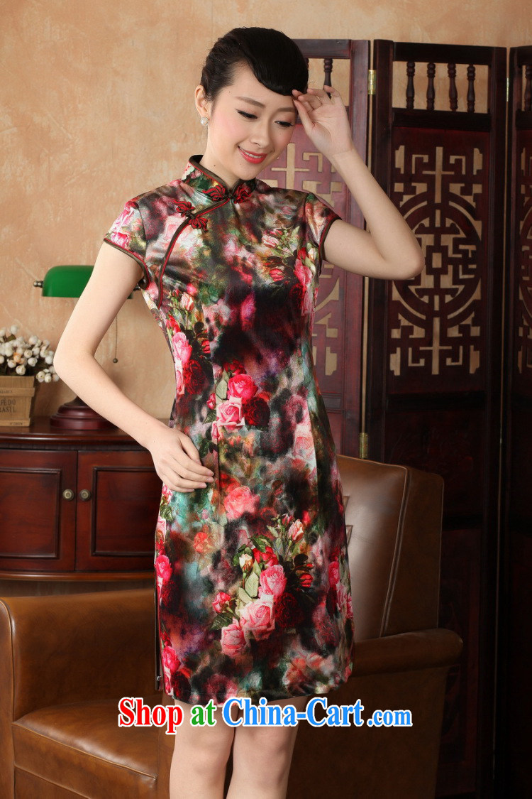 According to the situation in summer 2015 new stylish classic stretch gold velour poster short-sleeve Sau San Tong with cheongsam LGD/TD 0013 #picture color 2 XL pictures, price, brand platters! Elections are good character, the national distribution, so why buy now enjoy more preferential! Health