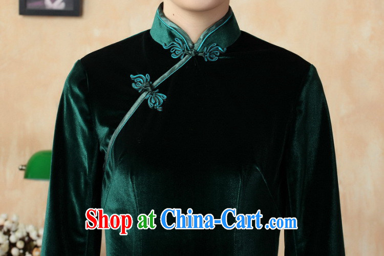 Take the Chinese cheongsam dress, new Chinese improved, for a solid color-stretch-velvet cheongsam 7 Cuff - D The Tsing 3 XL pictures, price, brand platters! Elections are good character, the national distribution, so why buy now enjoy more preferential! Health