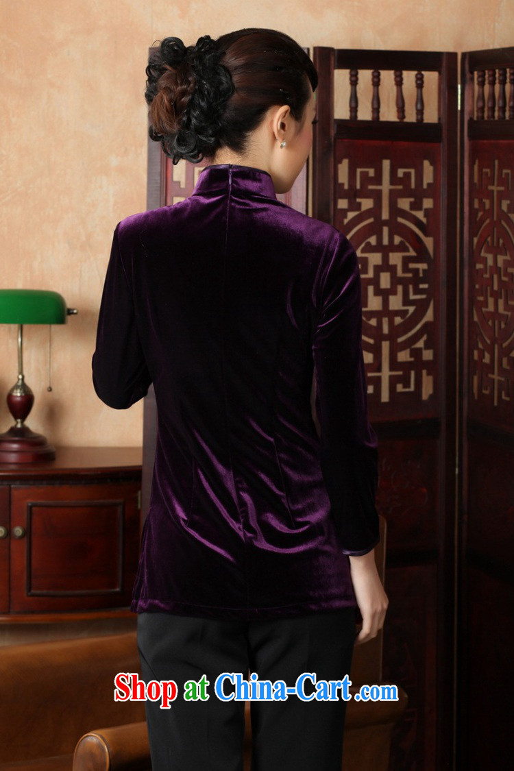 In accordance with the conditions and in the spring and autumn, the stamp duty for cultivating 9 cuff velvet cheongsam shirt LGD/A 0065 #black 3 XL pictures, price, brand platters! Elections are good character, the national distribution, so why buy now enjoy more preferential! Health