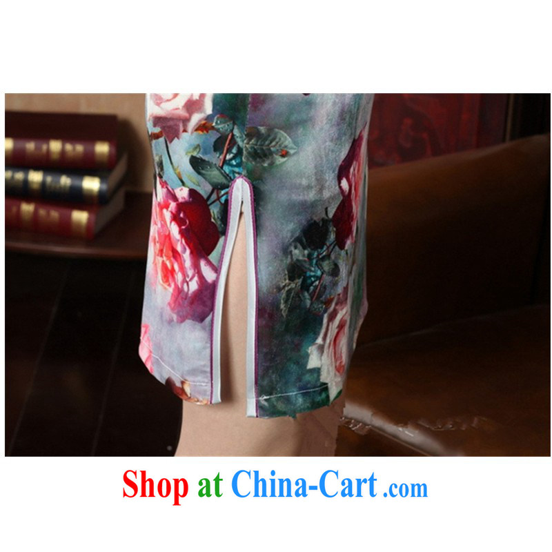 In accordance with the situation in summer new stylish classic stretch the wool poster short-sleeved Chinese qipao LGD/TD 0012 #picture color 2 XL, in accordance with the situation, and, on-line shopping