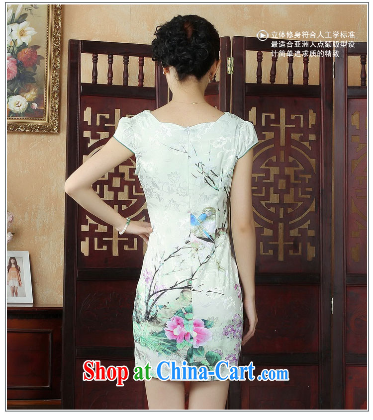 Ko Yo vines into colorful factory direct spring and summer water and ink stamp of Ethnic Wind cotton round neck improved short-sleeved video pockets and cheongsam dress D 0244 photo color 175/2 XL pictures, price, brand platters! Elections are good character, the national distribution, so why buy now enjoy more preferential! Health