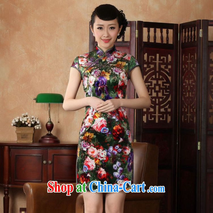 According to summer in new stylish classic stretch gold velour poster short-sleeved Chinese qipao LGD/TD 0012 - A #picture color 2 XL pictures, price, brand platters! Elections are good character, the national distribution, so why buy now enjoy more preferential! Health