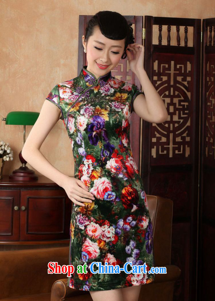 According to summer in new stylish classic stretch gold velour poster short-sleeved Chinese qipao LGD/TD 0012 - A #picture color 2 XL pictures, price, brand platters! Elections are good character, the national distribution, so why buy now enjoy more preferential! Health