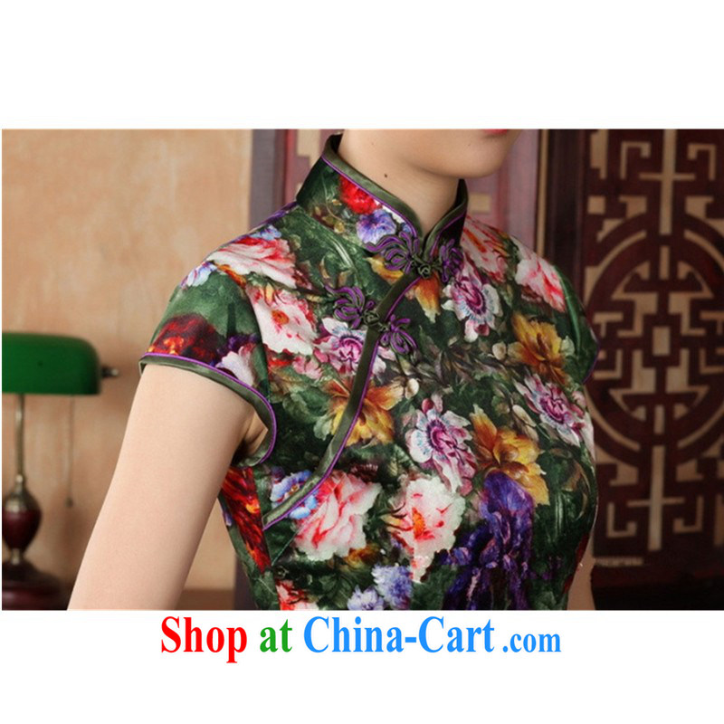 In accordance with the situation in summer new stylish classic stretch the wool poster short-sleeved Chinese qipao LGD/TD 0012 - A #picture color 2 XL, to rise, and shopping on the Internet