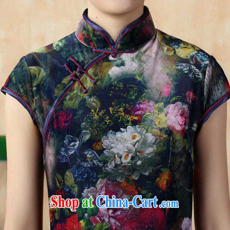In accordance with the situation in summer new stylish classic stretch the wool poster short-sleeved Chinese qipao LGD/TD 0011 #picture color 2 XL, in accordance with the situation, and, on-line shopping