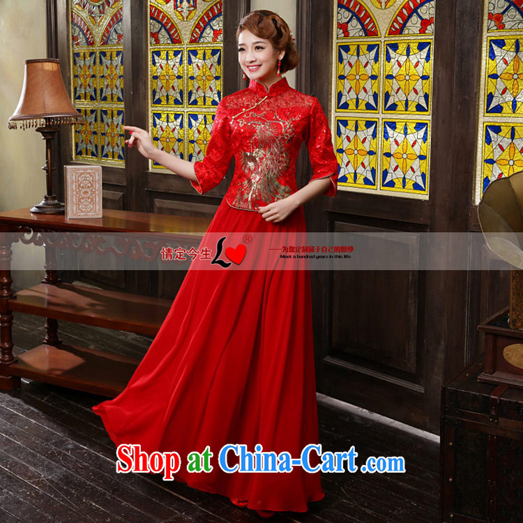 Love Life 2015 new cheongsam dress improved red Chinese Antique Korean dresses wedding dresses long bridal toast serving female Red M pictures, price, brand platters! Elections are good character, the national distribution, so why buy now enjoy more preferential! Health