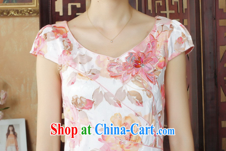 Take the new cheongsam Chinese China wind stylish improved cheongsam dress stylish daily short cheongsam dress dress D 0236 pink 2 XL pictures, price, brand platters! Elections are good character, the national distribution, so why buy now enjoy more preferential! Health