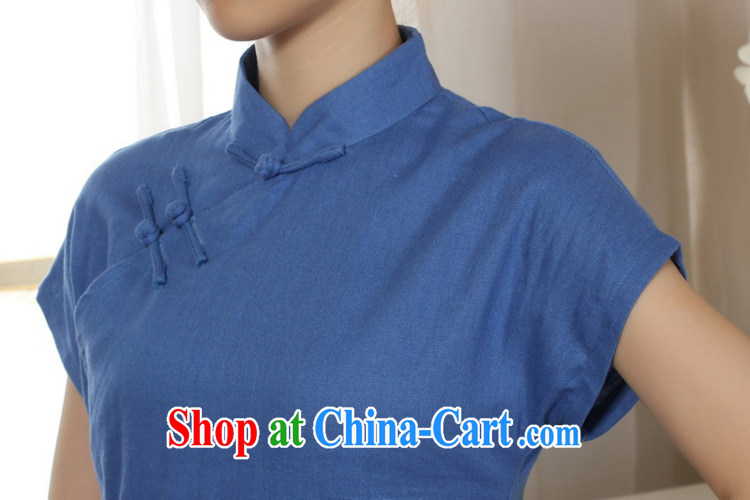According to the conditions in summer and stylish new linen Ethnic Wind hand-painted blouses short-sleeved Sau San Tong load LGD/A 0067 dark green #2 XL pictures, price, brand platters! Elections are good character, the national distribution, so why buy now enjoy more preferential! Health