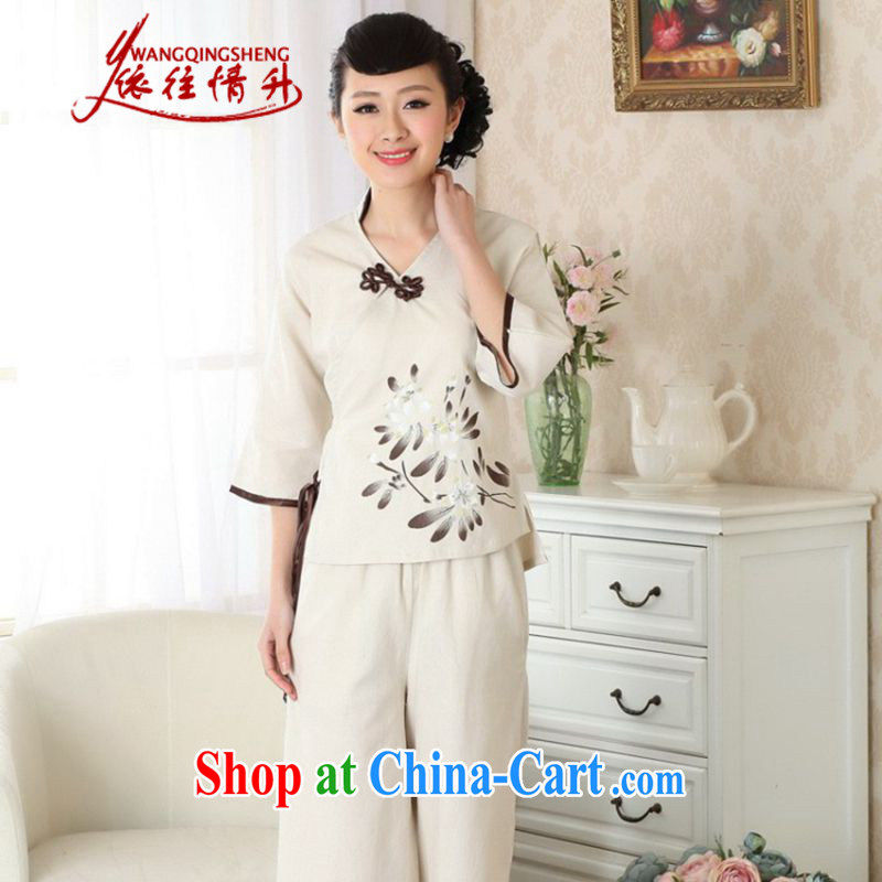 According to the conditions in summer and stylish new cotton Ma National wind-tie Chinese T-shirt LGD_A 0054 _picture color 2XL