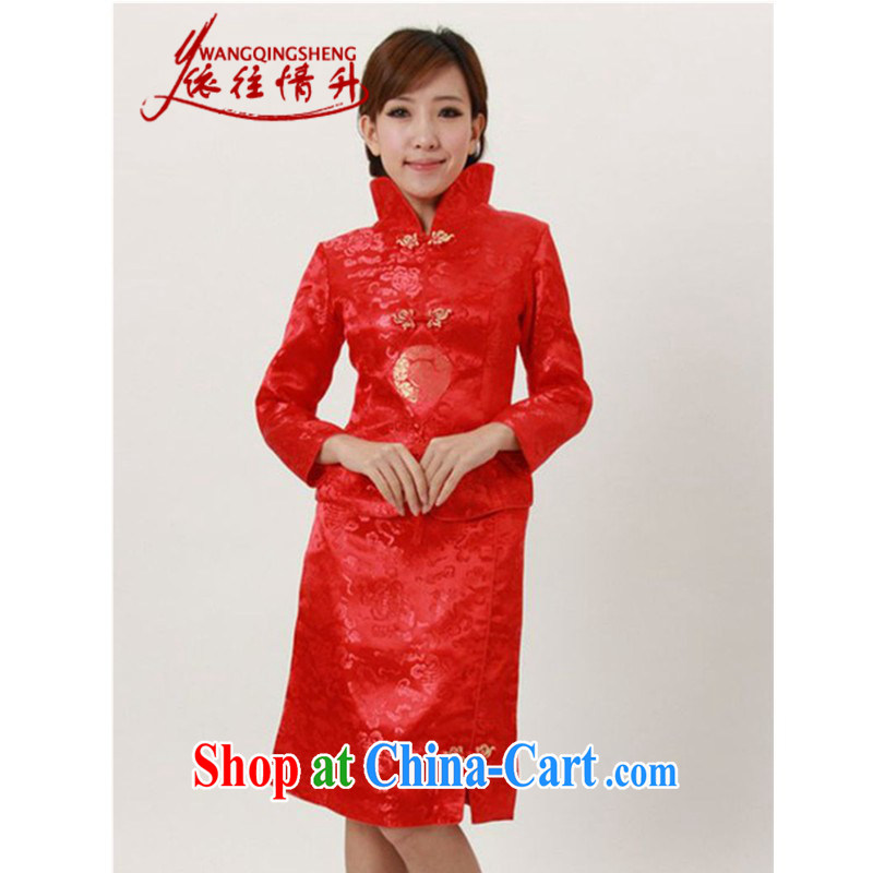 In accordance with the situation in autumn and winter, new, for cultivating two-piece Chinese qipao bridal Service serving toast LGD/Q 0009 #red 2 XL, in accordance with the situation, and, shopping on the Internet