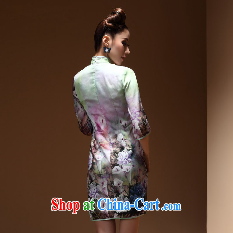 The CYD HO Kwun Tong' butterflies and, Autumn 2014 the new cuff in cheongsam high-end digital stamp antique cheongsam dress QZ 3814 S suit, Su-koon Tang, and shopping on the Internet