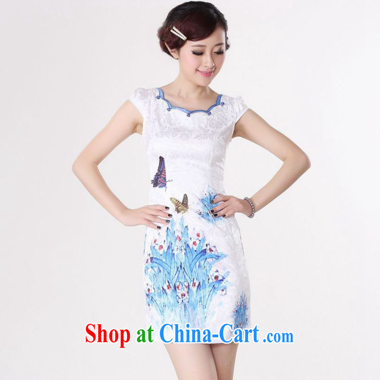 In accordance with the situation in 2015 and stylish new products cultivating short-sleeved improved Chinese qipao LGD - D 0210/D 0211/D D 0212 0211 #2 XL pictures, price, brand platters! Elections are good character, the national distribution, so why buy now enjoy more preferential! Health