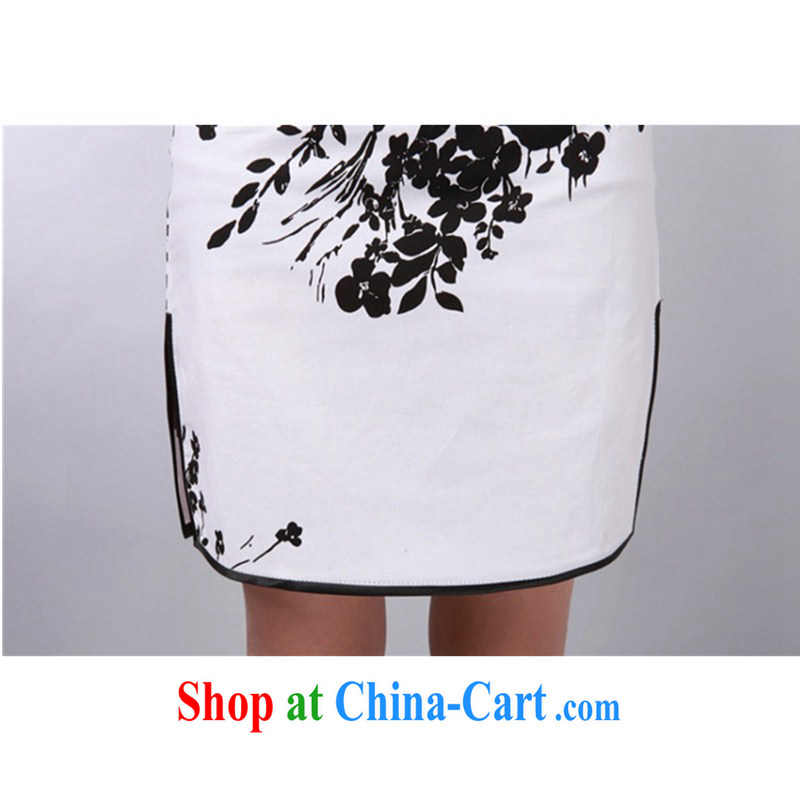 In accordance with the situation in summer 2015 trendy new products is a hard stamp duty on beauty's Chinese qipao LGD/D 0174 #black S, in accordance with the situation, and, on-line shopping