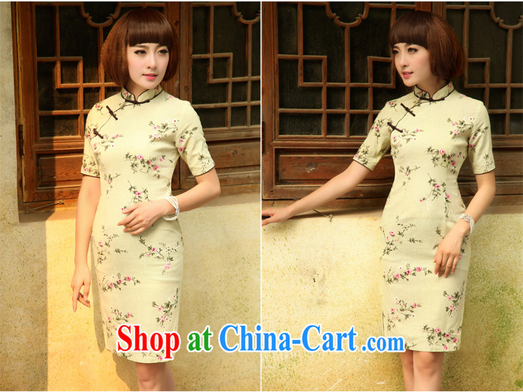 Birds of the land on which the Shadow 2015 spring new stylish retro short cotton the cheongsam QD 521 fancy XXL pictures, price, brand platters! Elections are good character, the national distribution, so why buy now enjoy more preferential! Health