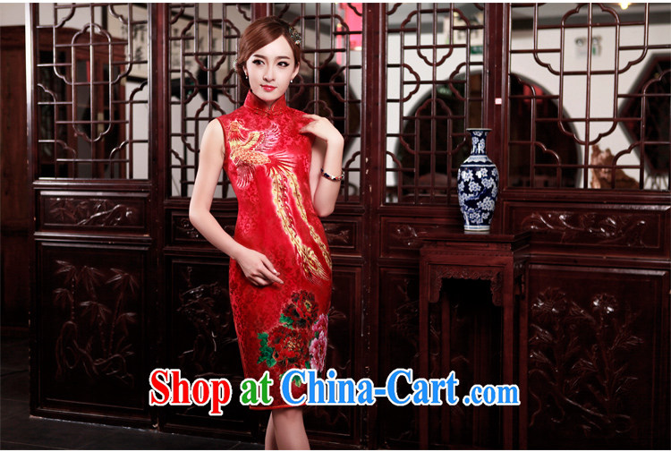 Birds of Colombia and of late 2015 spring new cheongsam dress Bong through Peony silk bridal wedding toast clothing cheongsam red L pictures, price, brand platters! Elections are good character, the national distribution, so why buy now enjoy more preferential! Health