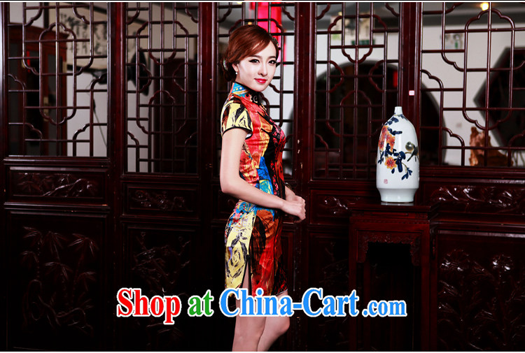Birds love scent of ink, micro 2015 spring new daily video thin Silk Cheongsam as XXXL pictures, price, brand platters! Elections are good character, the national distribution, so why buy now enjoy more preferential! Health