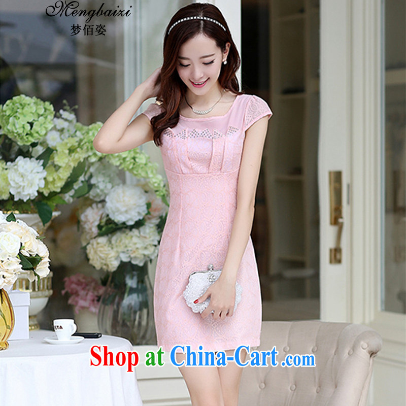 Wu Bai Dream City 2014 new Korean female summer lace beauty package and qipao QP 106 #pink XXL dream Bai beauty, shopping on the Internet