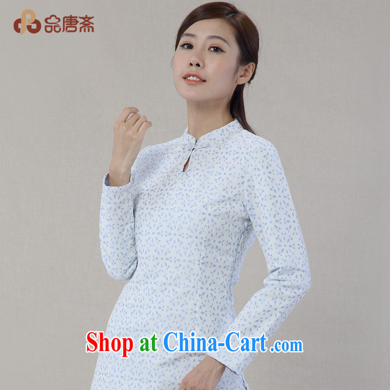 Mr Tang, Id al-Fitr autumn 2014 new units, the Commission, for the charge-back floral long-sleeved improved Han-tang with white XL, Tang Id al-Fitr, shopping on the Internet