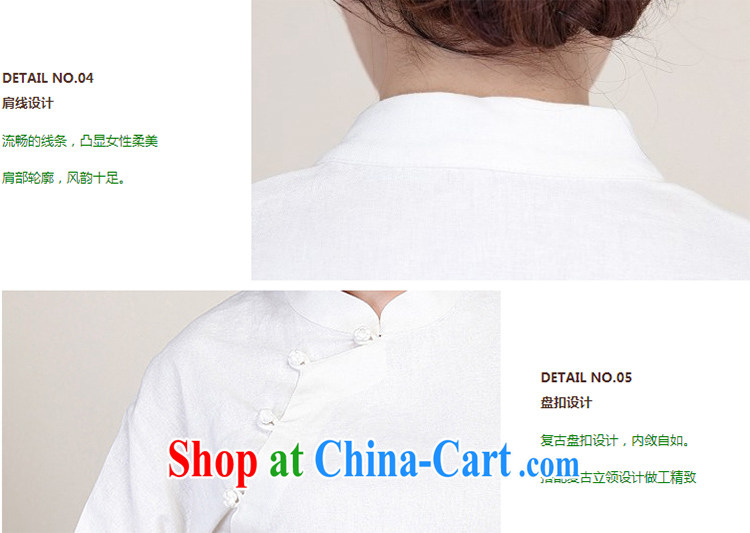 LO . MU Beauty autumn basket, the female hand-painted 4, T-shirt 7 cuff retro-buckle Tang on China wind white XXL the XL pictures, price, brand platters! Elections are good character, the national distribution, so why buy now enjoy more preferential! Health