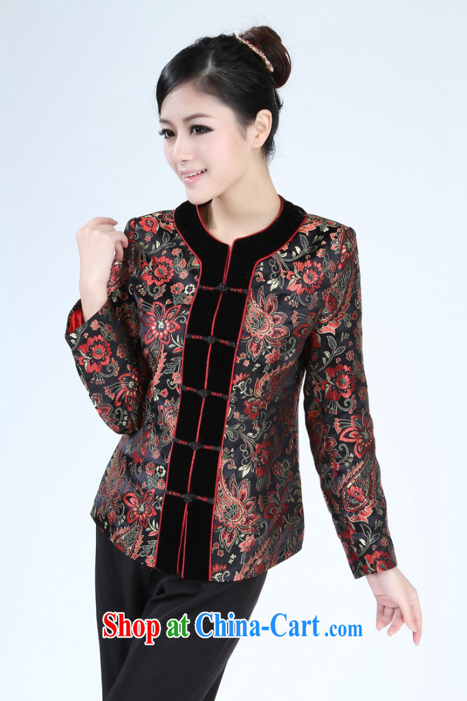 Take the new Autumn with Chinese blouses wool flap clothing improved Chinese clothing, for cultivating graphics thin - 2 black 3 XL pictures, price, brand platters! Elections are good character, the national distribution, so why buy now enjoy more preferential! Health