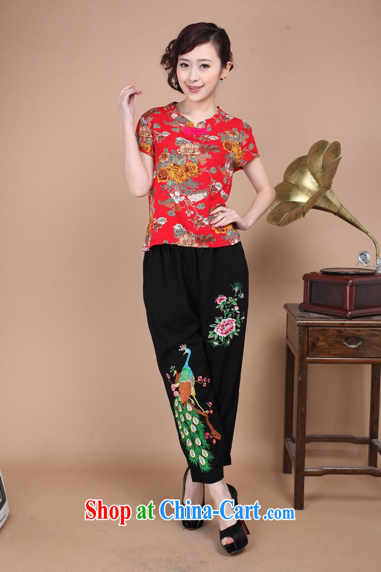 Autumn 2014 the new Korean spring loaded Tang Dress Pants cotton pants women Ethnic Wind Han-wide embroidery girls pants FG - 1 black XXL pictures, price, brand platters! Elections are good character, the national distribution, so why buy now enjoy more preferential! Health