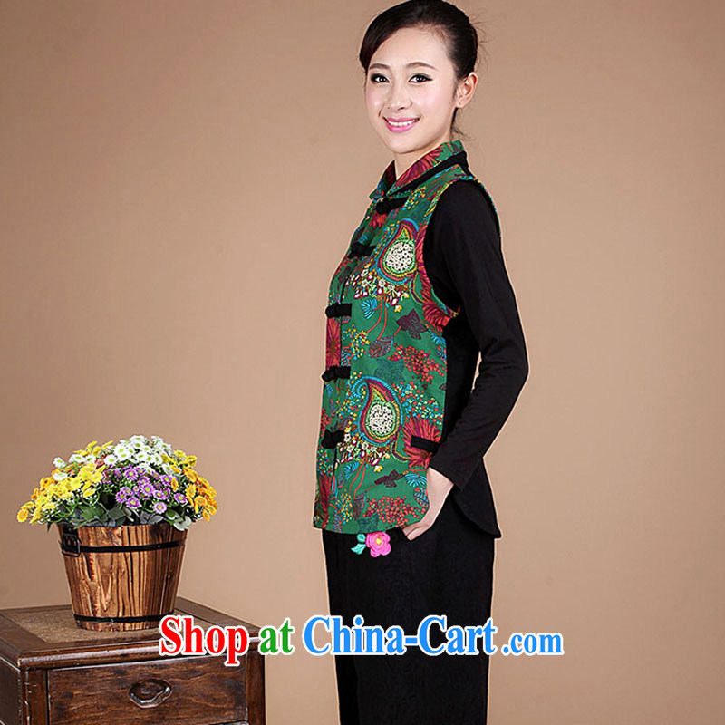 2014 Spring and Autumn and cultivating the cotton stamp duty Tang with China National wind a jacket FG 91 green XL, charm and Asia Pattaya (Charm Bali), online shopping