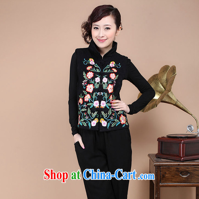 2014 autumn decoration, embroidery cotton jacquard Chinese ethnic wind Tang is a jacket female FG86 the red XXXL, charm and Barbara (Charm Bali), online shopping