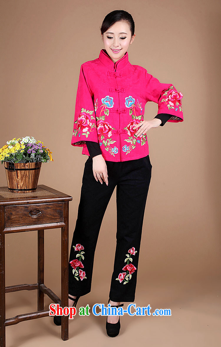 2015 spring loaded Korean embroidery cotton jacquard Chinese Ethnic Wind Tang jackets female FG 01 black XXXL pictures, price, brand platters! Elections are good character, the national distribution, so why buy now enjoy more preferential! Health