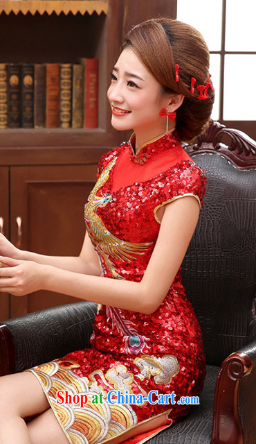 Morning dresses, luxury and embroidery 2014 new dresses bows Service Bridal wedding dresses-bong the red short L pictures, price, brand platters! Elections are good character, the national distribution, so why buy now enjoy more preferential! Health