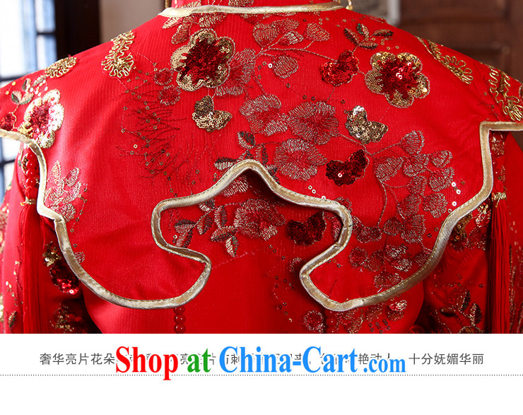 2015 spring and summer new bride wedding dresses red toast serving Chinese style wedding dresses long-sleeved Sau Wo service use phoenix retro married Yi red XL pictures, price, brand platters! Elections are good character, the national distribution, so why buy now enjoy more preferential! Health