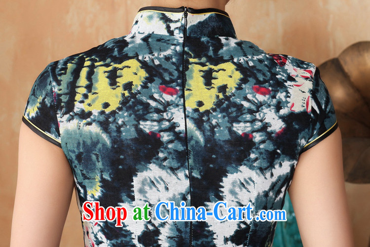 According to summer in stylish new products, for a tight hand-painted cultivating short-sleeved qipao dresses WNS/2391 #cowboy color S pictures, price, brand platters! Elections are good character, the national distribution, so why buy now enjoy more preferential! Health