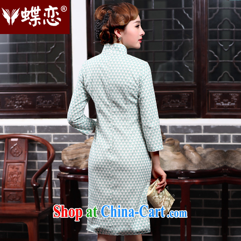 Butterfly Lovers 2015 spring new women with improved stylish beauty dresses skirts everyday cotton the cheongsam dress 47,014 figure XXL, Butterfly Lovers, shopping on the Internet