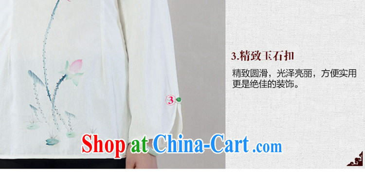 Mr Tang, Id al-Fitr autumn 2014 the new National wind hand-painted cotton Ma-Tie long-sleeved improved Han-tang T-shirt with white XXL pictures, price, brand platters! Elections are good character, the national distribution, so why buy now enjoy more preferential! Health