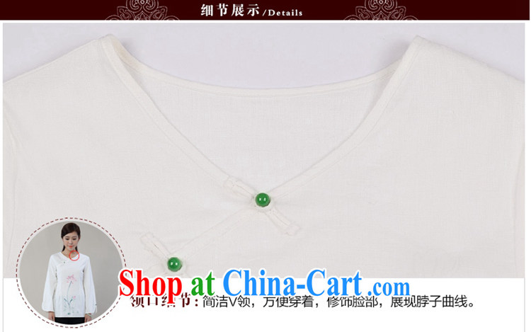 Mr Tang, Id al-Fitr autumn 2014 the new National wind hand-painted cotton Ma-Tie long-sleeved improved Han-tang T-shirt with white XXL pictures, price, brand platters! Elections are good character, the national distribution, so why buy now enjoy more preferential! Health