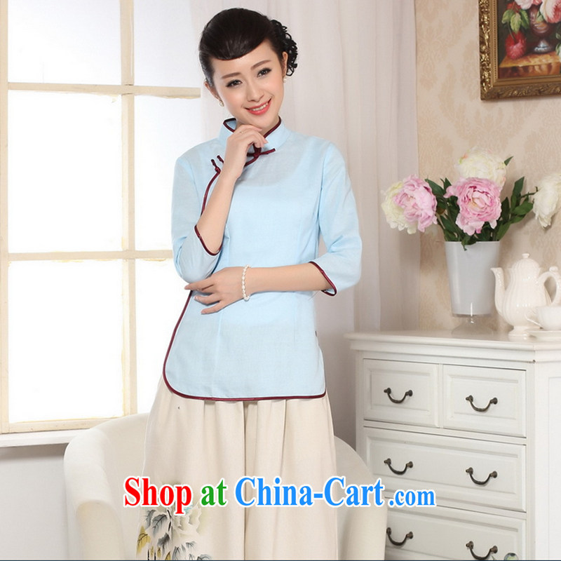 Spend the autumn and the new hand-painted dresses T-shirt cotton linen the Chinese nation, women leaders, Tang is improved 0-A sky 2 XL, spend, and, on-line shopping